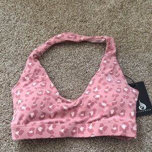 Ryderwear Pink Leopard Sports Bra